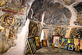 Hania - Inland from Kolimbari. The chapel of yios Stfanos. The exquisite frescoes dating from the period following the Arab conquest. 